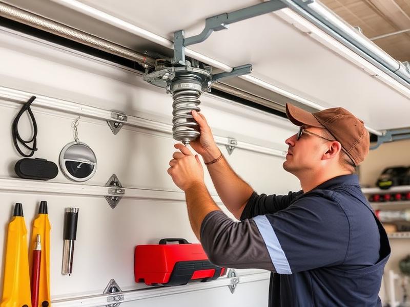 Maintenance garage door service - professional workmanship